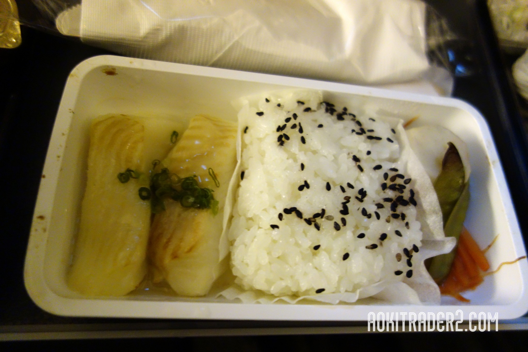シンガポール航空の機内食夕食の烏鰈