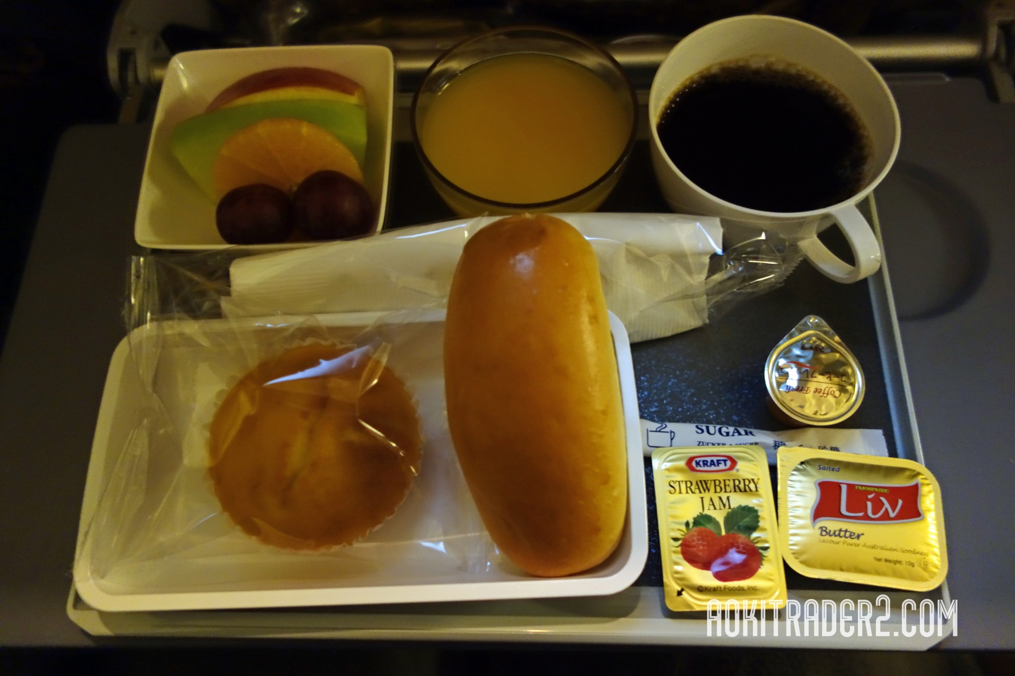 シンガポール航空の機内食朝食